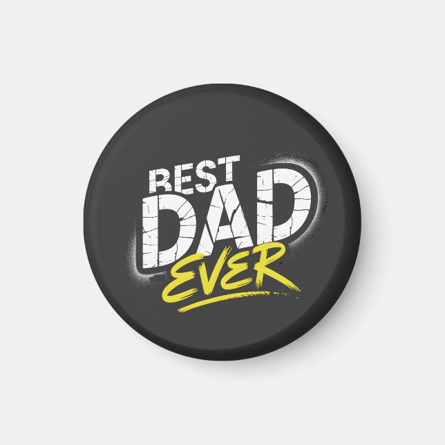 Best Dad Ever Graffiti Art Magnet (Front)