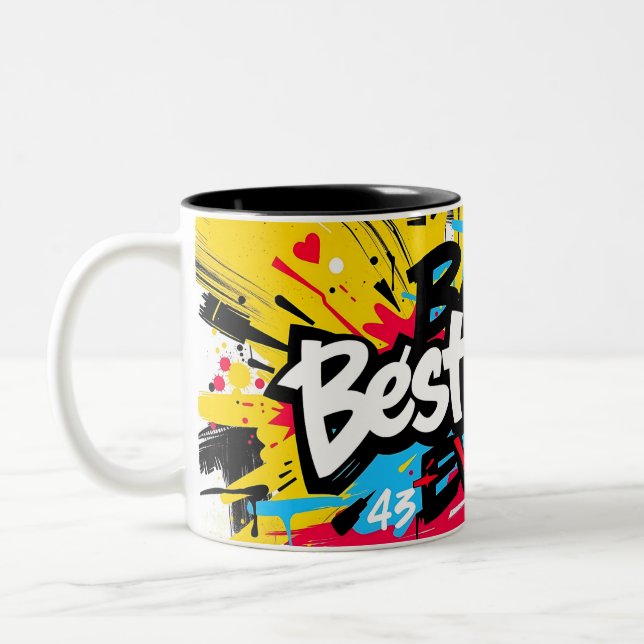 Best Dad Ever Graffiti-Style Father’s Day Mug (Left)
