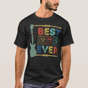 Best Dad Ever Guitar Chords, Funny Gift For Guitar T-Shirt
