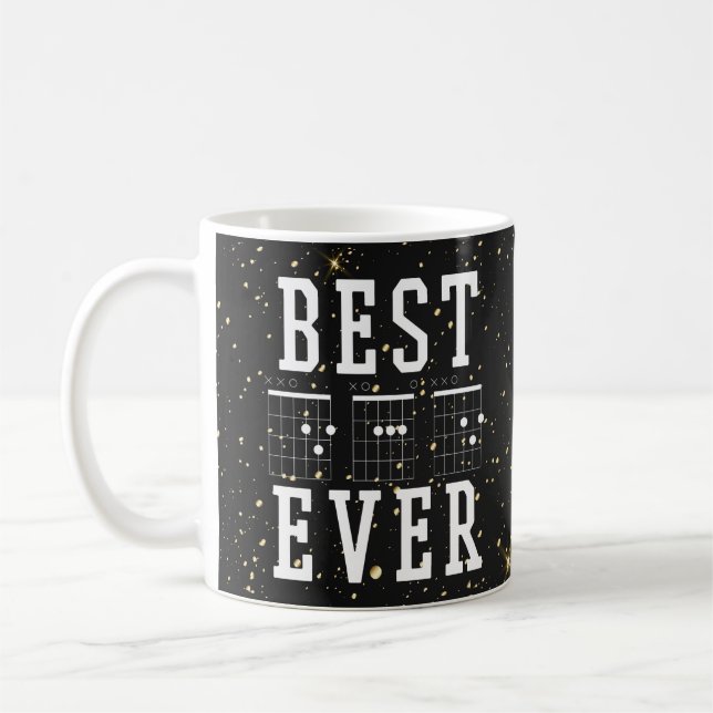 Best Dad Ever Guitar Chords Mug |Father's day Gift (Left)