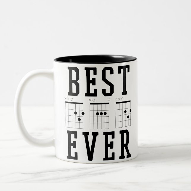 Best Dad Ever Guitar Chords Mug |Father's day Gift (Left)