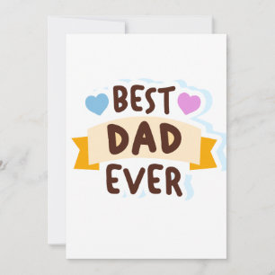Best Dad Ever Hand Drawn Clip Art Holiday Card