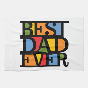 BEST DAD EVER hand towel