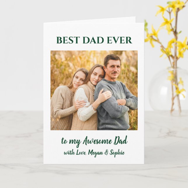 Best DAD Ever | HAPPY BIRTHDAY Card (Yellow Flower)