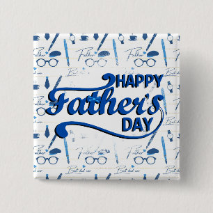 Best Dad Ever, Happy Father's  Day 15 Cm Square Badge