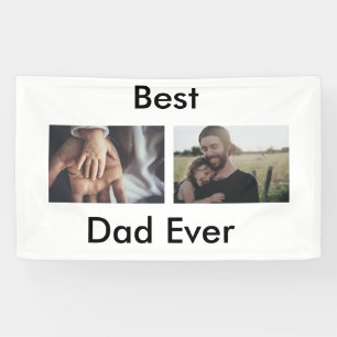best dad ever happy father's day add your photo  banner