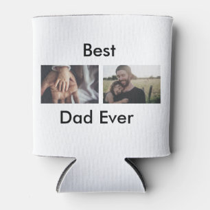best dad ever happy father's day add your photo can cooler
