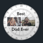 best dad ever happy father's day add your photo  dartboard<br><div class="desc">design</div>