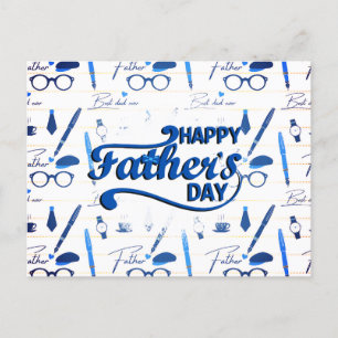 Best Dad Ever, Happy Father's Day Holiday Postcard