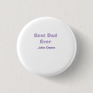 Best dad ever happy father's day name purplesimple 3 cm round badge