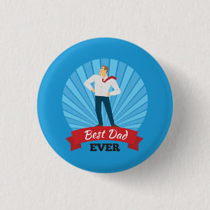 Best Dad Ever Happy Father's Day Pin Button