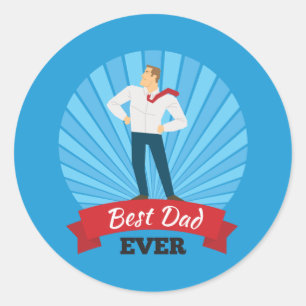 Best Dad Ever Happy Father's Day   Sticker