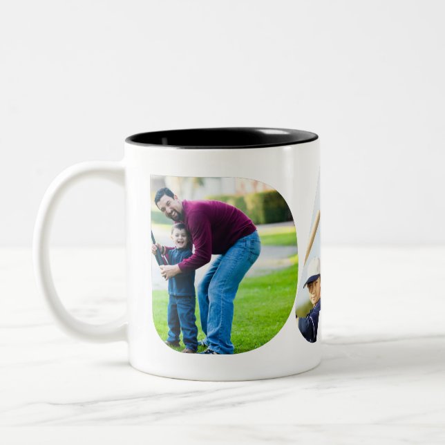 Best Dad Ever. Happy first fathers day Two-Tone Coffee Mug (Left)