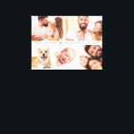 Best Dad Ever Heart Custom Photo collage Canvas Print<br><div class="desc">Celebrate a special first Father's Day with our "Simple Cute Best Dad Ever Heart Family Custom Photo Collage stretched canvas". This charming photo stretched canvas features a collage of your favourite pictures, making it a unique and heartfelt keepsake. Perfect for displaying cherished memories, this personalised gift will be a constant...</div>