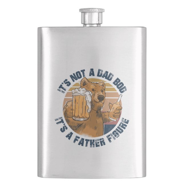 Best Dad Ever Hip Flask (Front)