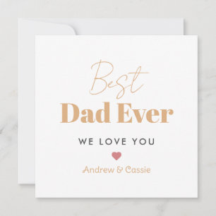 Best dad ever holiday card