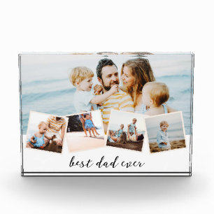 Best Dad Ever Horizontal Block Photoblock