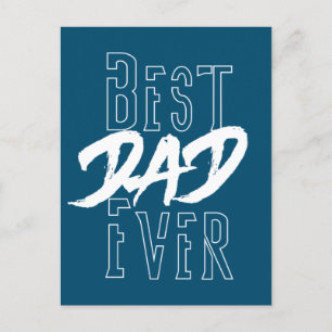 Best Dad Ever Invitation Postcard