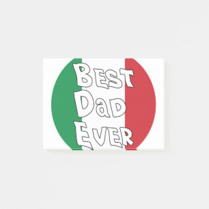 Best Dad Ever Italy Flag Post-it Notes