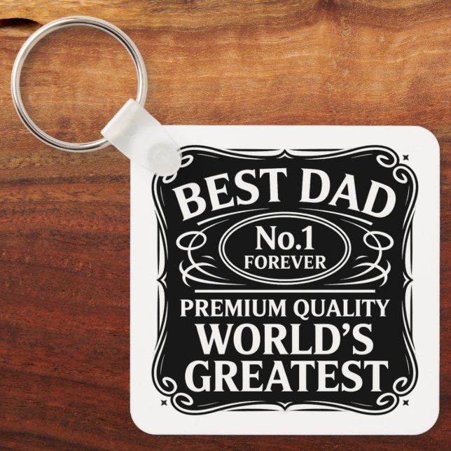 Best Dad Ever Key Ring (Front)