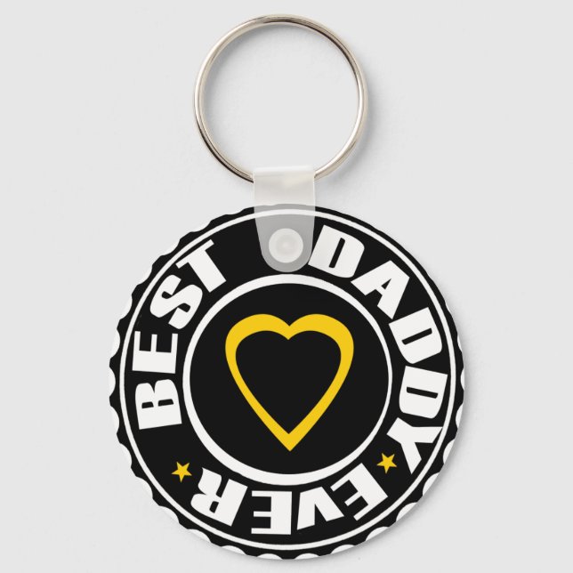 Best Dad ever Key Ring (Front)