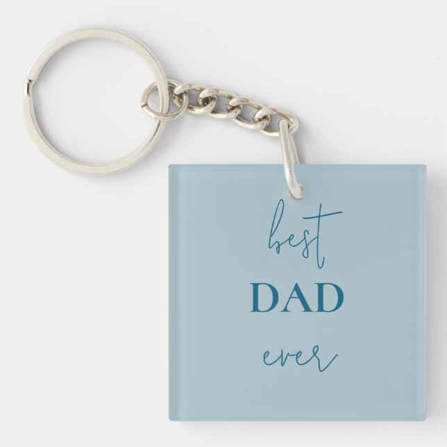  Best Dad Ever Keychain | Father's Day Gift (Front)