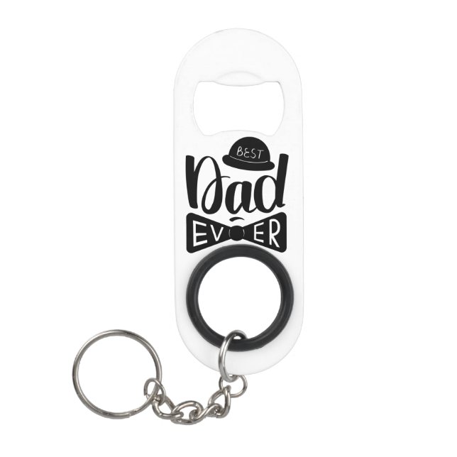 Best dad ever l Father's day black white modern (Front)