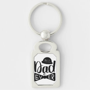 Best dad ever l Modern design Father's day gift Key Ring