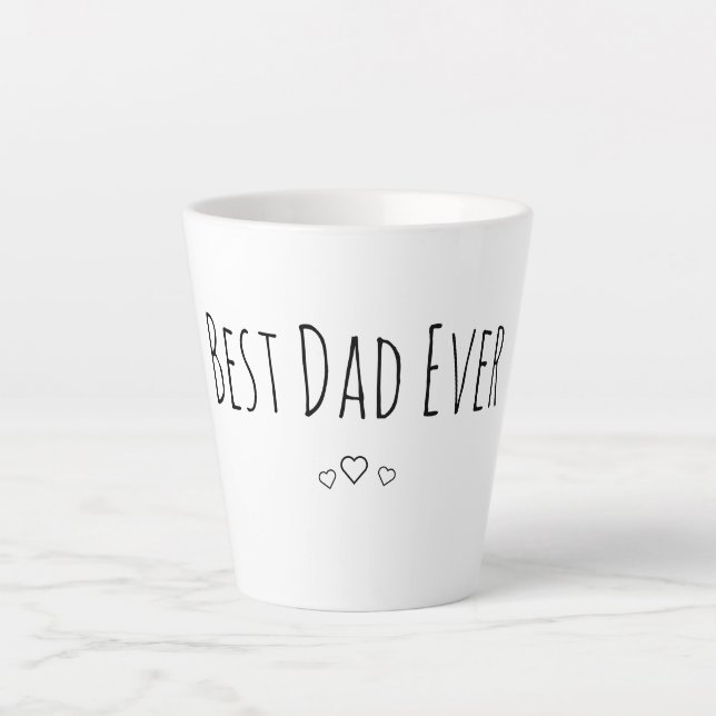 Best Dad Ever Latte Mug (Front)