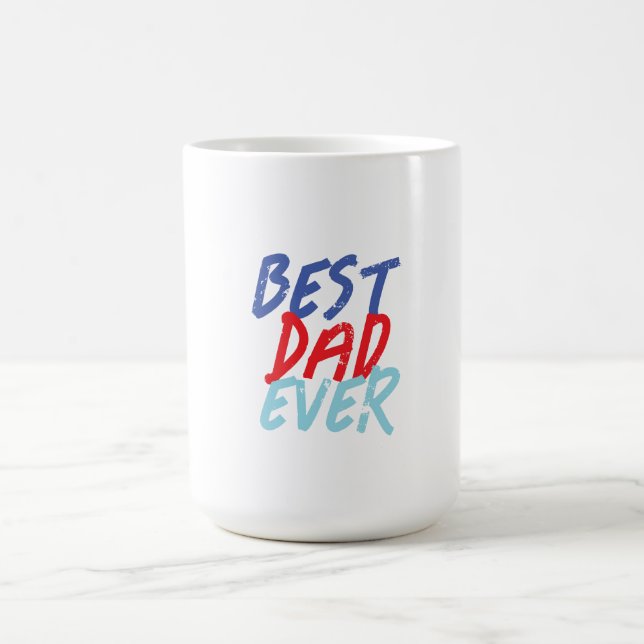 Best Dad Ever Minimalist Cool Professional Coffee Mug (Center)