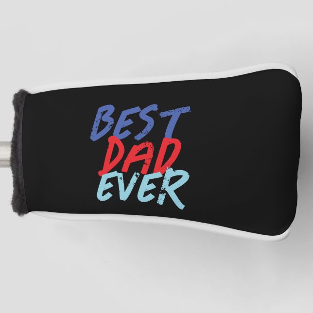 Best Dad Ever Minimalist Cool Professional Golf Head Cover (Front)