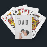 Best Dad Ever Minimalist Photo Father's Day Playing Cards<br><div class="desc">This minimalist and modern " best DAD ever " playing cards features your photo and bold black letterings. A perfect gift for Father's Day,  birthdays,  and holidays.  Personalise for your needs. You can find more matching products at my store.</div>
