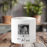 Best Dad Ever Minimalistic Photo Espresso Cup<br><div class="desc">Celebrate the best dad ever with our minimalistic photo espresso cup! This sleek and modern design features the heartfelt message "Best Dad Ever" along with a customisable space for your favourite photo, creating a personalised espresso cup that’s perfect for enjoying a quick coffee break. Ideal for Father's Day, birthdays, or...</div>