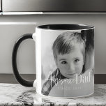 Best Dad Ever Modern Classic Simple Elegant Photo<br><div class="desc">This simple and modern design is composed of serif and cursive typography and add a custom photo</div>
