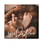 Best Dad Ever Modern Classic Simple Elegant Photo