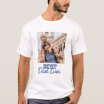 Best Dad Ever Modern Cool Custom Photo T-Shirt<br><div class="desc">This simple and modern design is composed of serif and cursive typography and add a custom photo</div>
