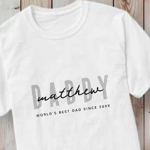Best Dad Ever Modern Elegant Simple Father's Day T-Shirt
