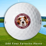 Best Dad Ever Modern Personalised Pet Dog Photo Golf Balls<br><div class="desc">Most Tee-riffic Dad ... Two of your favourite things , golf and your dog ! Now you can take your best friend with you as you play 18 holes . Customise these wilson golf balls with your dogs favourite photo and name . Great gift to all golf and dog lovers...</div>