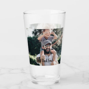 Best Dad Ever Modern Photo Collage Glass