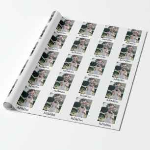 Best Dad Ever Modern Photo Collage Wrapping Paper