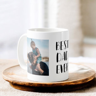 Best Dad Ever Modern Photo Cute Coffee Mug