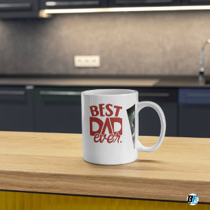 Best Dad Ever Modern Photo  Father's Day Mug