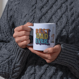 Best Dad Ever Modern Photo Father's Day Mug