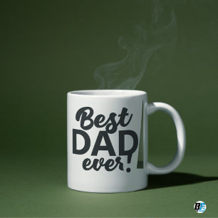 Best Dad Ever Modern Photo Father's Day Mug