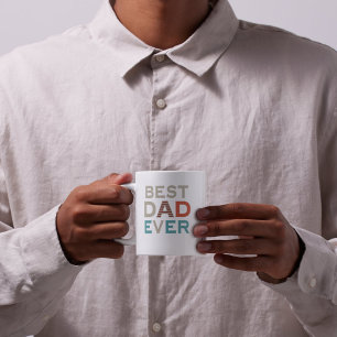 Best Dad Ever Modern Photo Father's Day Mug
