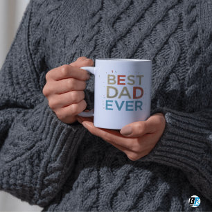 Best Dad Ever Modern Photo Father's Day Mug