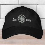 Best Dad Ever Modern Simple Monogram<br><div class="desc">Best Dad Ever simple typography.</div>