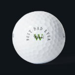 Best Dad Ever Monogram Golf Balls<br><div class="desc">Best Dad Ever Monogram Golf ball.  Father's Day and Birthday.</div>