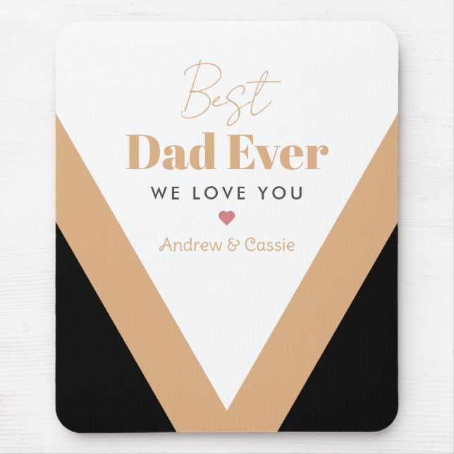 Best dad ever mouse pad (Front)