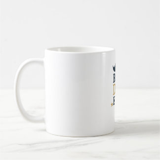Best Dad Ever Mug | Rustic Navy & Gold Coffee Cup